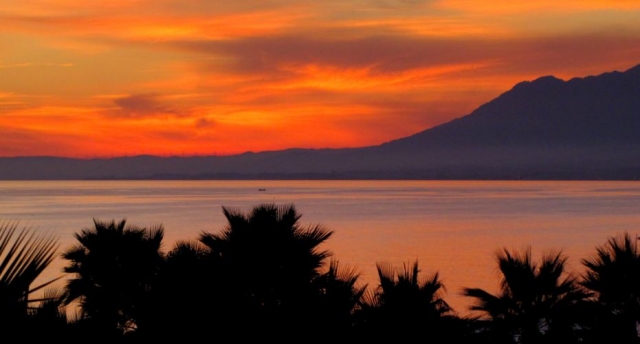  coucher de soleil sur la Costa del Sol à Marbella 